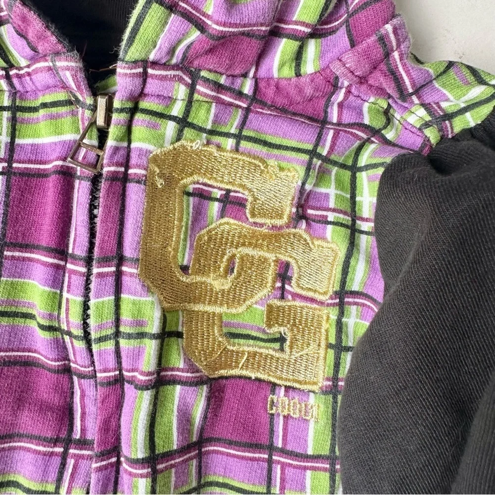 Coogi Zip-Up Plaid Jacket